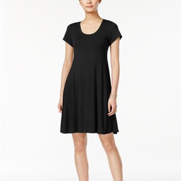 IMNYC Black Fit and Flare Dress - Picture 1 of 4